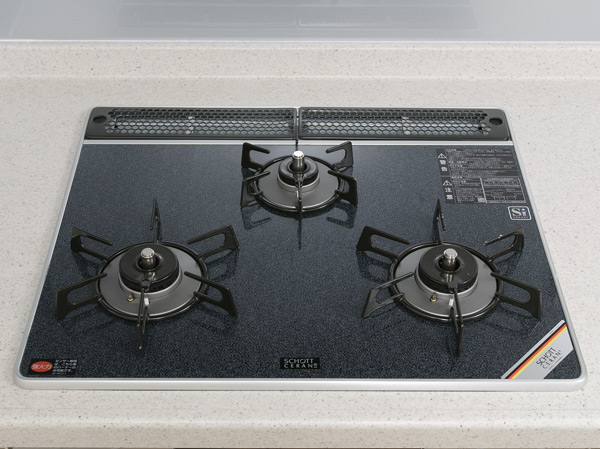 Kitchen.  [Schott glass top plate] Germany ・ Adopt a shot manufactured by heat-resistant ceramic glass top plate. Not only beautiful, Strongly to heat and shock, Difficult dirty luck, It is easy to clean.