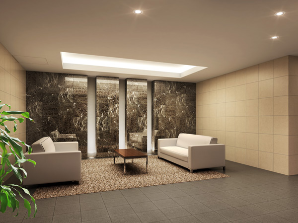 Buildings and facilities. Entrance Hall Rendering