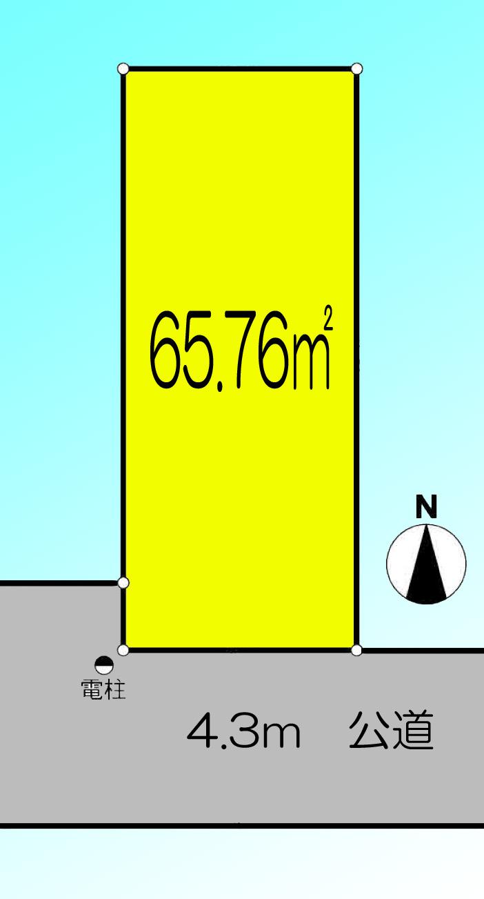 Compartment figure. Land price 19,800,000 yen, Land area 65.76 sq m