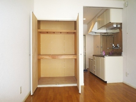 Living and room. There are storage
