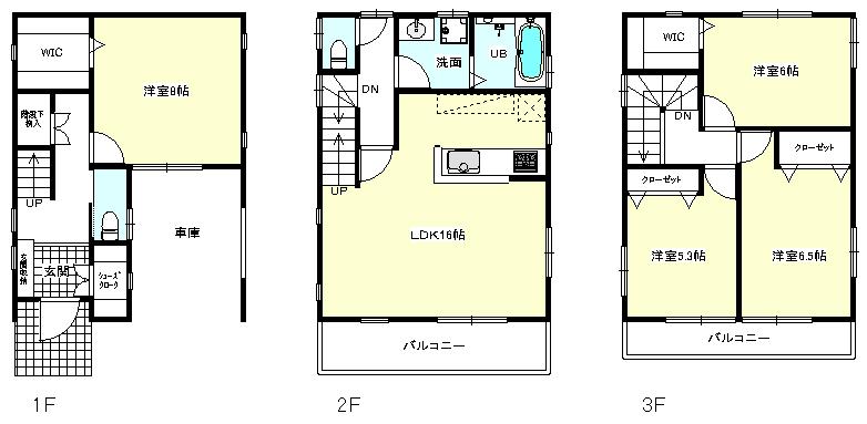 Floor plan. Local guide map