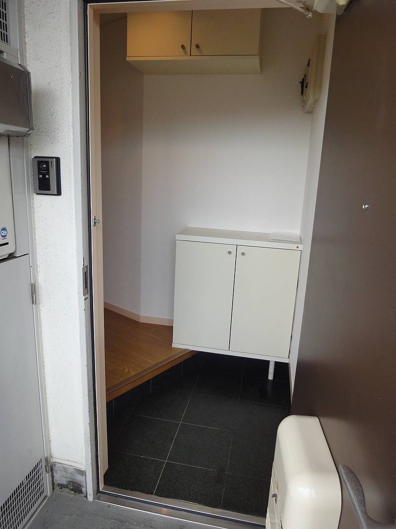 Entrance. There are shoes BOX