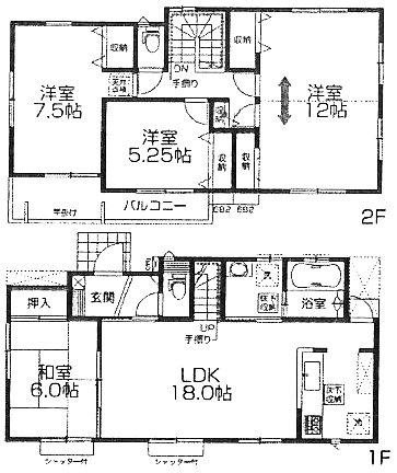 Floor plan. 28,900,000 yen, 4LDK, Land area 156.11 sq m , Building area 111.37 sq m