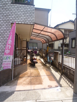 Other common areas. It is a bicycle parking space with a roof!