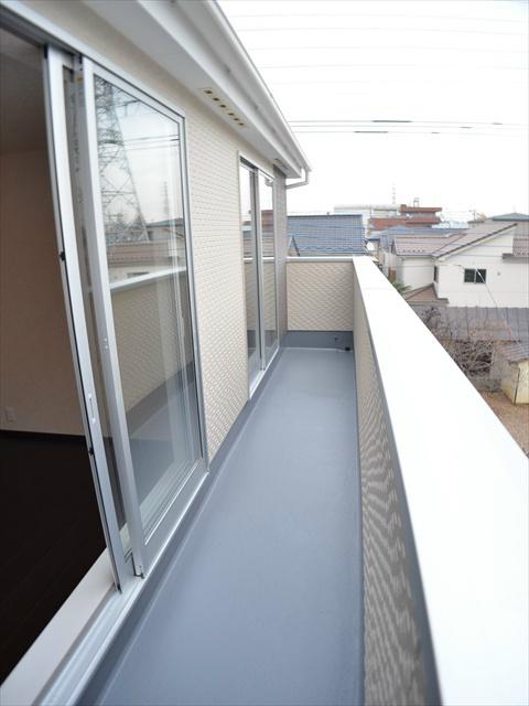 Balcony. Wide balcony