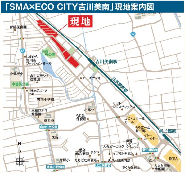 Local guide map.  ※ Near the guide map