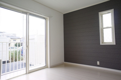 Living and room. Wall one side is accented Cross!