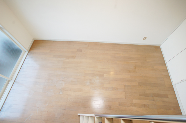 Living and room. View from loft It is open