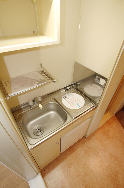 Kitchen. Electric stove, which also dishes beginner without a fire of peace of mind