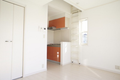 Living and room. It is a corner room dihedral daylight