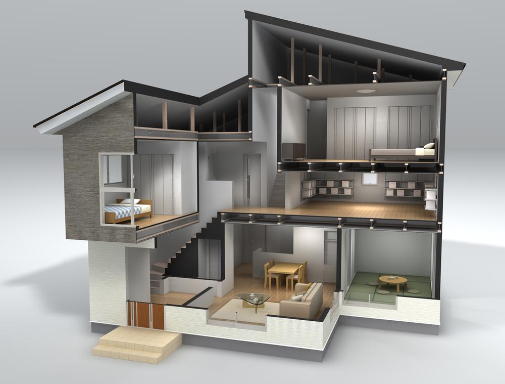 Other. Including storage abundant storage well of the house, Free design techno structure construction method