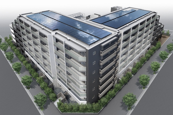 Building structure. Exterior - Rendering