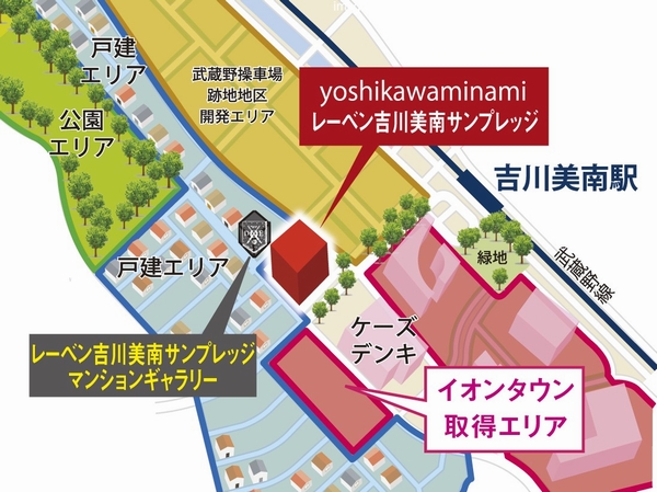 Building structure. Conceptual view of the surrounding local