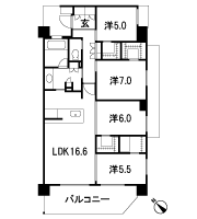 Floor: 4LDK + 3WIC + WIS, the occupied area: 93.65 sq m