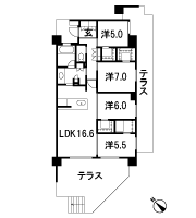 Floor: 4LDK + 3WIC + WIS, the occupied area: 93.65 sq m