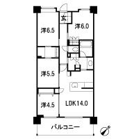 Floor: 4LDK + WTC, the occupied area: 82.12 sq m