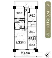 Floor: 4LDK + 2WIC, occupied area: 83.04 sq m