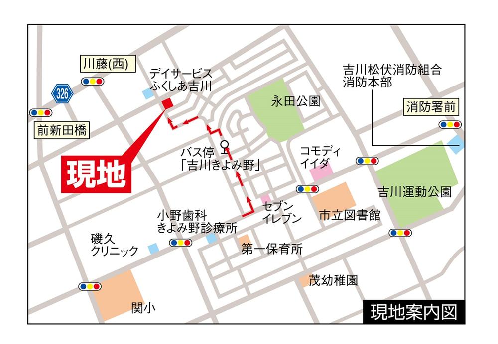 Local guide map. Information map