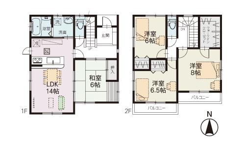 Floor plan. Until K's Denki Yoshikawa shop 781m