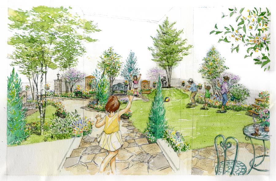 Cityscape Rendering. Bright and airy living with Nantei