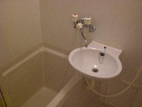 Bath. With bathroom dryer. Because the separate type, There is also a washing place