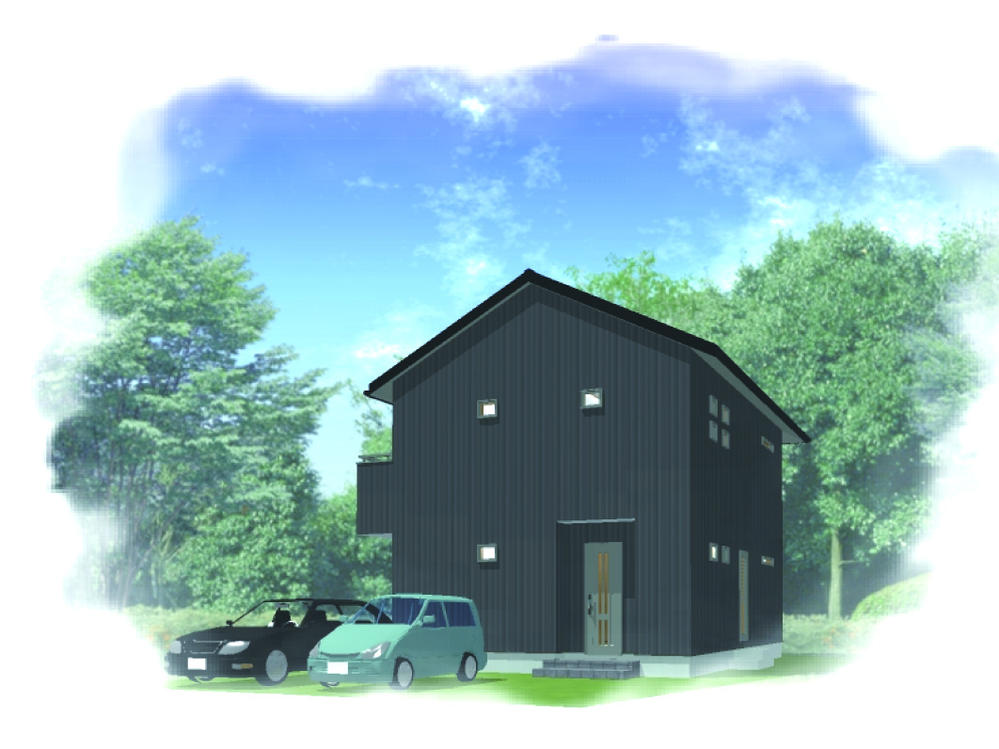 Building plan example (Perth ・ appearance). Building plan example (No. 1 point)