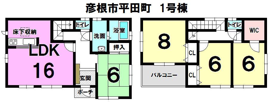 Floor plan. 18.9 million yen, 4LDK, Land area 195.66 sq m , Building area 105.17 sq m