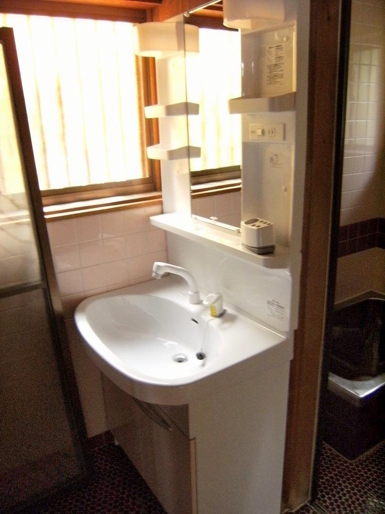 Wash basin, toilet. Indoor (July 2012) shooting