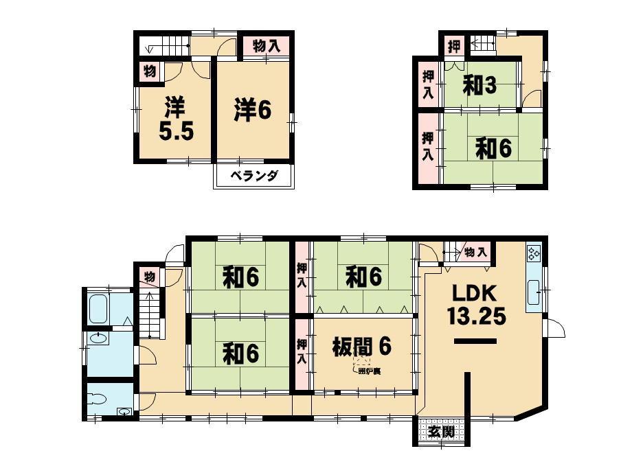 Floor plan. While looking at the left of the video, Please refer to the floor plan
