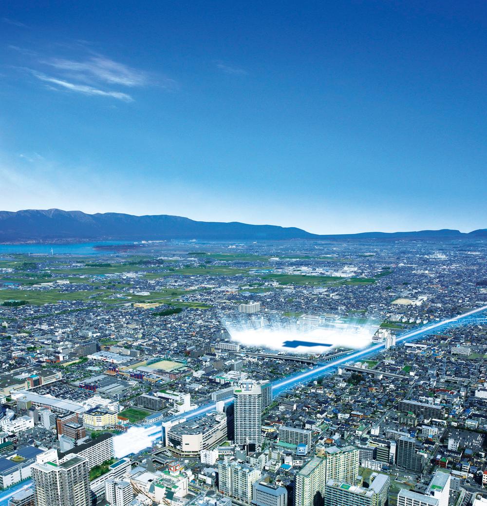 aerial photograph. It is seen from the sky site (October 2013) Shooting