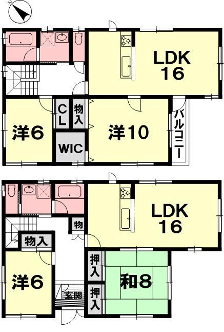 Floor plan. 25,800,000 yen, 4LDK, Land area 151.62 sq m , Building area 158.65 sq m