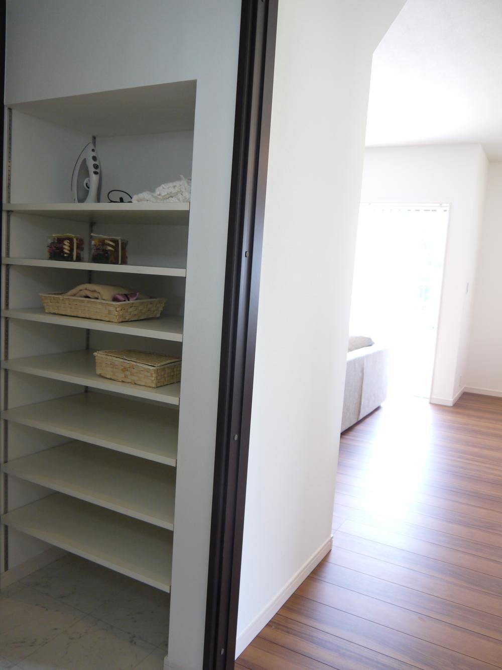 Building plan example (introspection photo). The idea of the feminine has been reflected in the floor plan. So plenty of storage