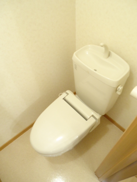 Toilet. Always Pokkapoka in heating toilet seat