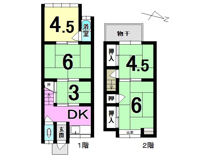Floor plan. 4.98 million yen, 5DK, Land area 60.39 sq m , Building area 48.65 sq m