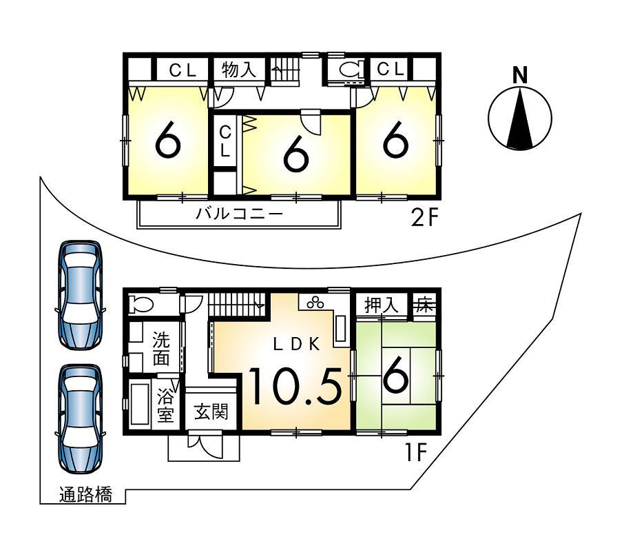 Floor plan. 25,800,000 yen, 4LDK, Land area 121.11 sq m , Building area 90.9 sq m indoor (March 2012) shooting