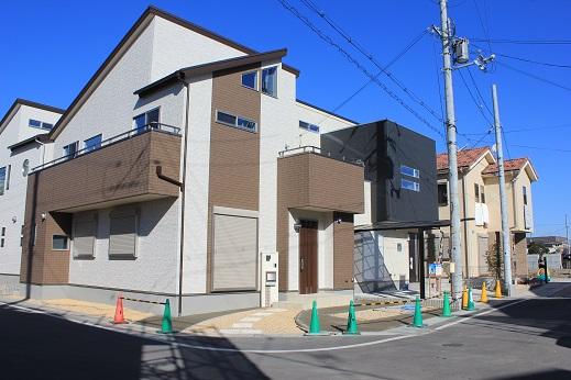 Local land photo. In one after another building! (H26.1.7 shooting) I can cityscape little by little. Also under construction further stage II!