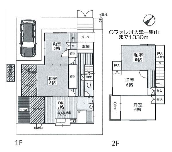 Floor plan. 13.8 million yen, 5DK, Land area 140.55 sq m , Building area 97.74 sq m