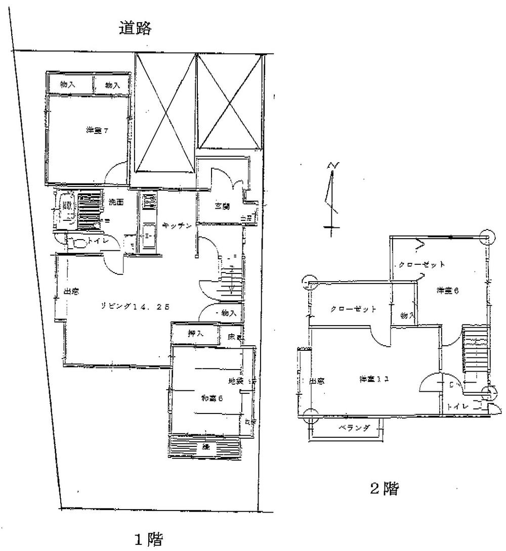 Floor plan. 21,800,000 yen, 4LDK, Land area 160.55 sq m , Building area 118.26 sq m ● 4LDK ● parking two Allowed!