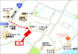 Local guide map. Local detailed view