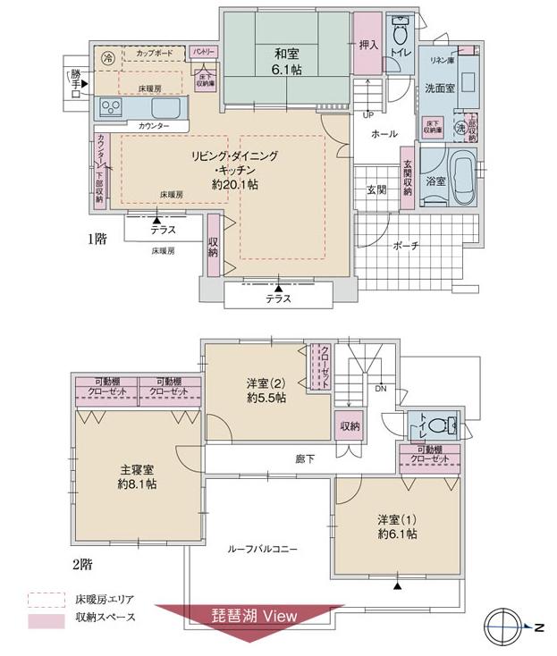 Floor plan. JR Kosei Line "Ono" 5-minute walk from the 400m Station to Station. Commuting time is often sit, Commute ・ Convenient to go to play.