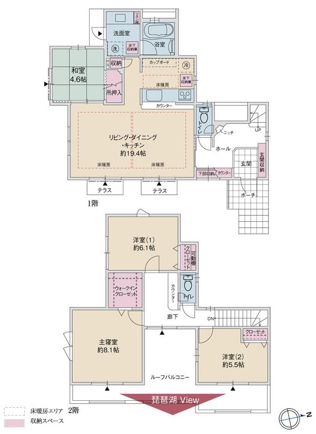 Floor plan. JR Kosei Line "Ono" 5-minute walk from the 400m Station to Station. Commuting time is often sit, Commute ・ Convenient to go to play.