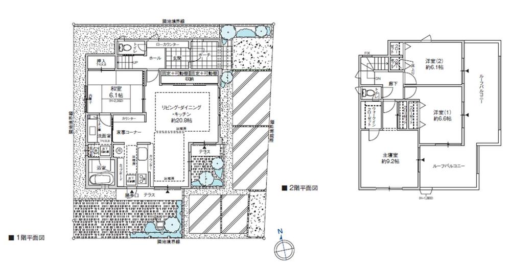 Floor plan. JR Kosei Line "Ono" 5-minute walk from the 400m Station to Station. Commuting time is often sit, Commute ・ Convenient to go to play.