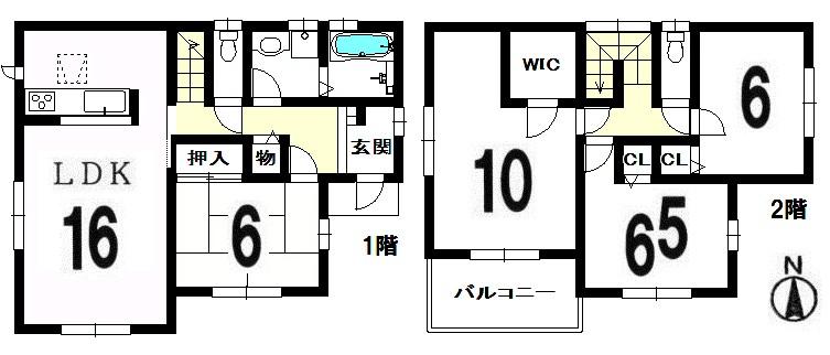Floor plan. 21,800,000 yen, 4LDK, Land area 138.32 sq m , Building area 105.99 sq m
