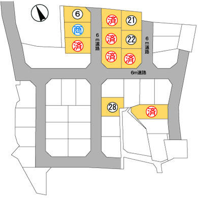 The entire compartment Figure. H25_nen'natsuzoseikanryo. The new town of all 40 compartments to complete. Our sales is 11 compartment.