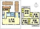 Floor plan. 22,800,000 yen, 4LDK, Land area 112.39 sq m , Building area 94.77 sq m