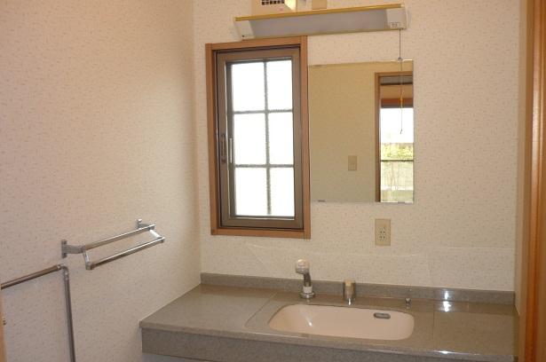 Wash basin, toilet. Wash basin