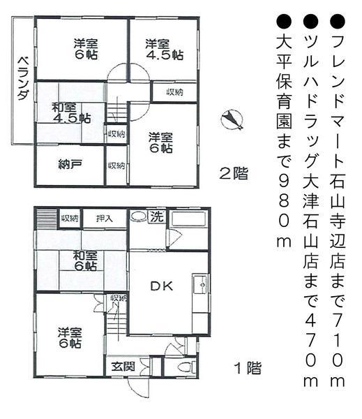 Floor plan. 8.3 million yen, 6DK+S, Land area 158.75 sq m , Building area 113.8 sq m