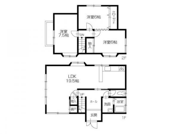 Floor plan. 18 million yen, 3LDK, Land area 113.23 sq m , Building area 91.08 sq m