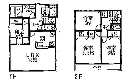 Floor plan. 19.9 million yen, 4LDK, Land area 143.75 sq m , Building area 99.63 sq m