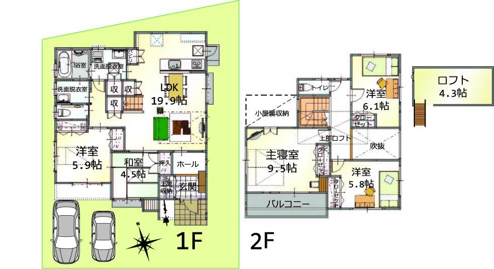 Floor plan. (No. 10 locations), Price 33,415,000 yen, 5LDK, Land area 160.64 sq m , Building area 125.75 sq m